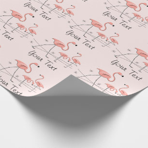 Flamingos Pink Trio 2 Papier Geschenkpapier