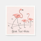 Flamingos Pink Trio 2 Papierservietten (Vorderseite)