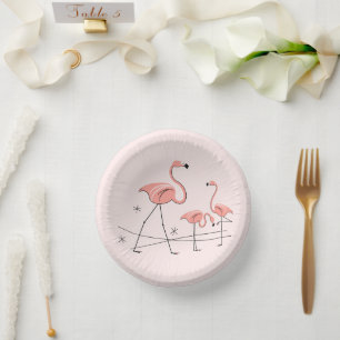 Flamingos Pink Trio 2 Pappteller