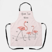 Flamingos Pink Trio 2 Schürze (Vorderseite)