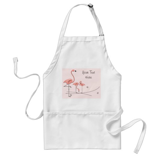 Flamingos Pink Trio 2 Schürze (Vorne)