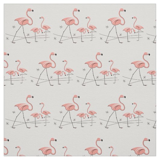Flamingos Pink Trio 2 Stoff (Muster)