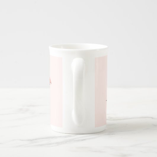 Flamingos Pink Trio 3 China Tasse (Rückseite)