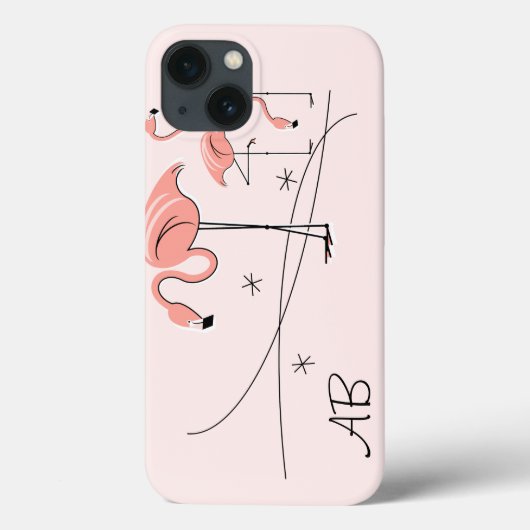 Flamingos Pink Trio 3 'Monogram' iPad Mini Gehäuse Case-Mate iPhone Hülle (Rückseite)