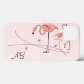 Flamingos Pink Trio 3 'Monogram' iPad Mini Gehäuse Case-Mate iPhone Hülle (Rückseite (Horizontal))