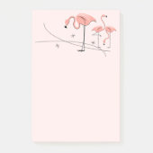 Flamingos Pink Trio 3 Post-it Klebezettel (Vorderseite)