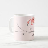Flamingos Pink Trio 3 Tasse (Vorderseite Links)