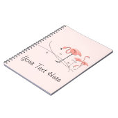 Flamingos Pink Trio 3 Textheft Notizblock (Linke Seite)