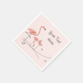 Flamingos Pink Trio 4 Papierservietten (Ecke)