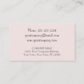 Flamingos Pink Trio 4 Visitenkarte (Rückseite)