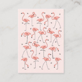 Flamingos Pink Visitenkarte chubby