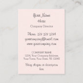 Flamingos Pink Visitenkarte chubby (Rückseite)