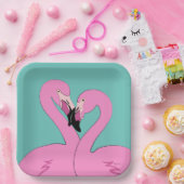 Flamingos Plate Pappteller (Party)
