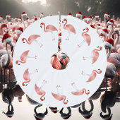Flamingos Polyester Weihnachtsbaumdecke