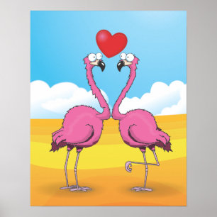 Flamingos Poster