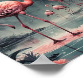 Flamingos Poster (Ecke)
