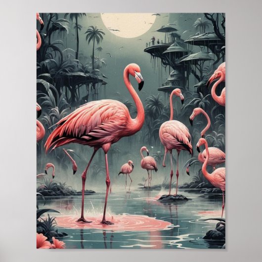 Flamingos Poster (Vorne)