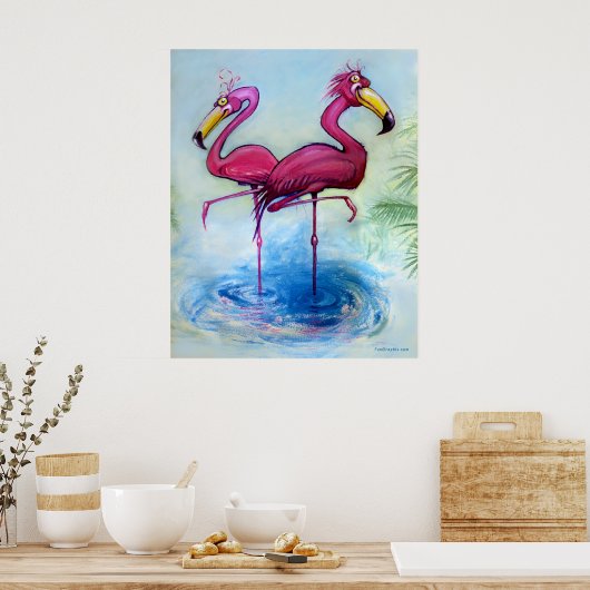 Flamingos Poster (Küche)