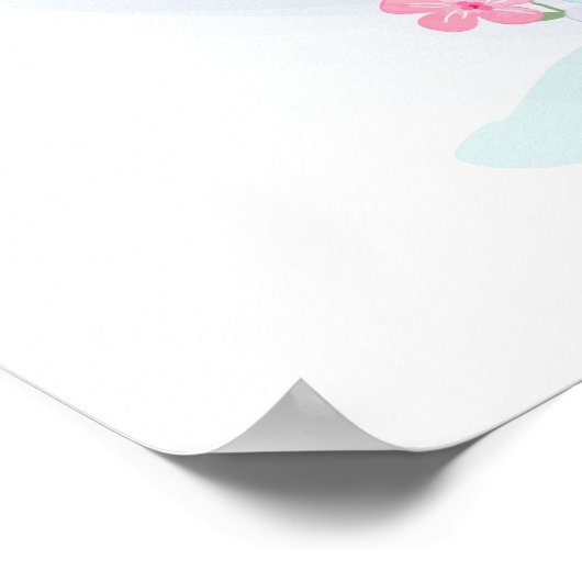 Flamingos-Poster Poster (Ecke)