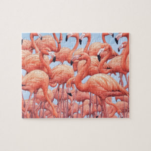 Flamingos, Puzzle, 20 x 25 cm, 110 Teile Puzzle