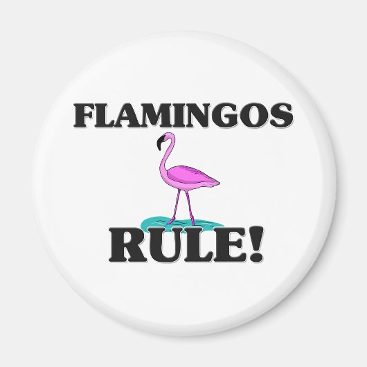FLAMINGOS-Regel! Magnet (Vorne)