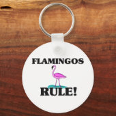FLAMINGOS-Regel! Schlüsselanhänger (Vorderseite)