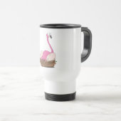 Flamingos Reisebecher (VorderseiteRechts)