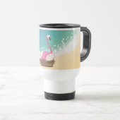 Flamingos Reisebecher (VorderseiteRechts)