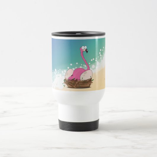 Flamingos Reisebecher (Mittel)