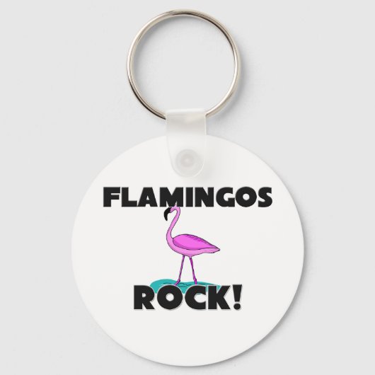 Flamingos Rock Schlüsselanhänger (Vorderseite)