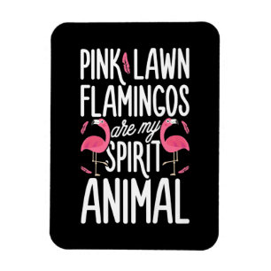 Flamingos Rosa Rasen Flamingos sind Geist Tier Magnet