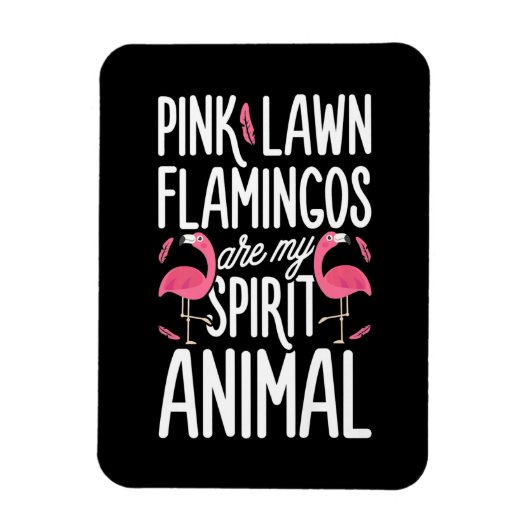 Flamingos | Rosa Rasen Flamingos sind Geist Tier Magnet (Vertikal)