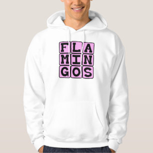 Flamingos, Rosa Vogel Hoodie