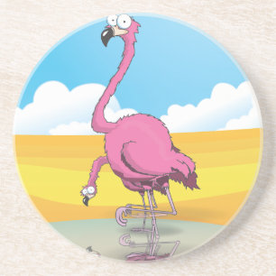 Flamingos Sandstein Untersetzer