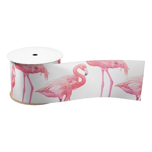 Flamingos Satinband (Spule)