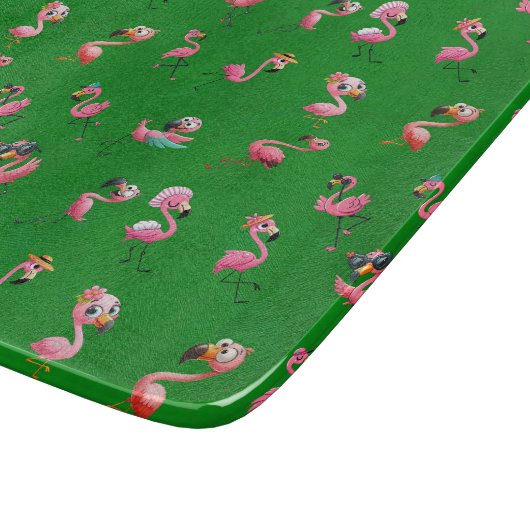 Flamingos Schneidebrett (Ecke)