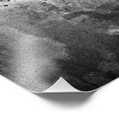 Flamingos Schwarz und Weiß Fotodruck (Ecke)