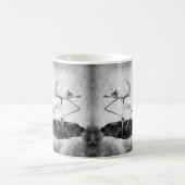 Flamingos Schwarz und Weiß Kaffeetasse (Mittel)
