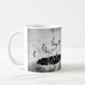 Flamingos Schwarz und Weiß Kaffeetasse (Links)