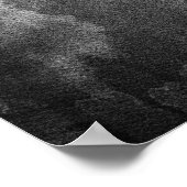 Flamingos Schwarz und Weiß Poster (Ecke)