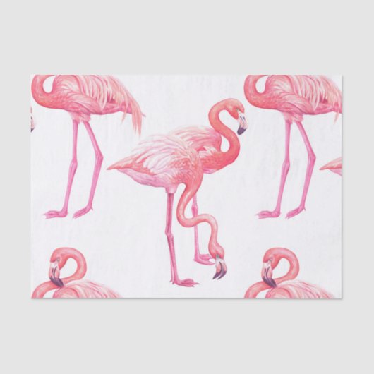 Flamingos Seidenpapier (Vorderseite)