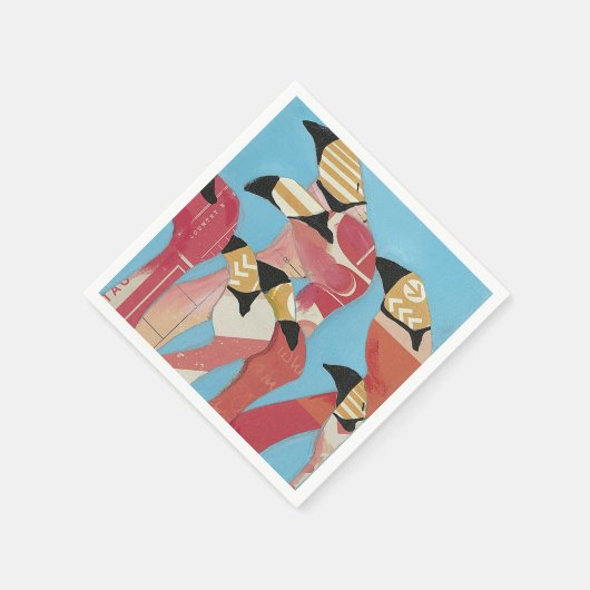 Flamingos Serviette (Ecke)