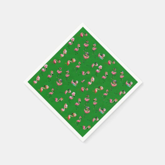 Flamingos Serviette (Ecke)