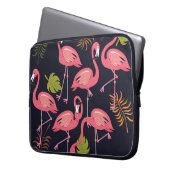 Flamingos Set, Tropenvogel Vintag. Laptopschutzhülle (Vorderseite Links)