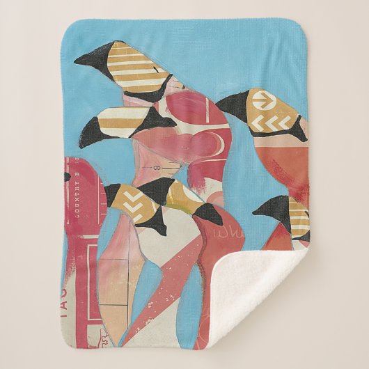 Flamingos Sherpadecke (Vorderseite)