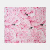 FLAMINGOS SIND ÜBERALL FLEECEDECKE (Vorderseite (Horizontal))