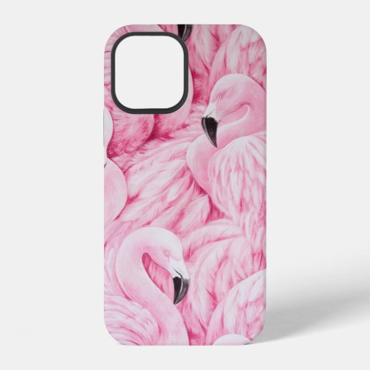 FLAMINGOS SIND ÜBERALL iPhone HÜLLE (Rückseite)