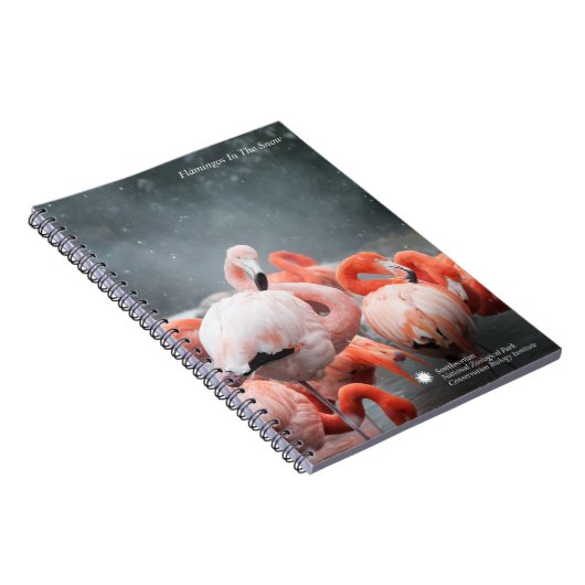 Flamingos Smithsonian | im Schnee Notizblock (Rechte Seite)