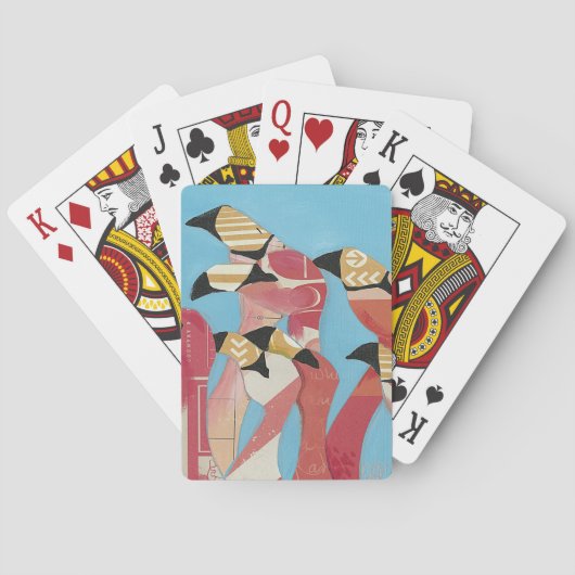 Flamingos Spielkarten (Rückseite)