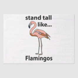 Flamingos Stand groß wie Flamingos Flamingos Flami Seidenpapier